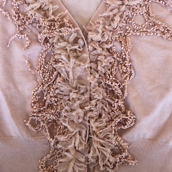 A’reve blush colored cardigan sweater - Picture 3 of 3